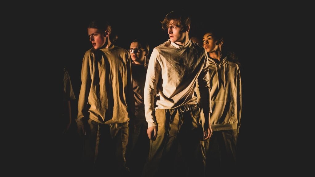 Dance Group With Stage Lighting